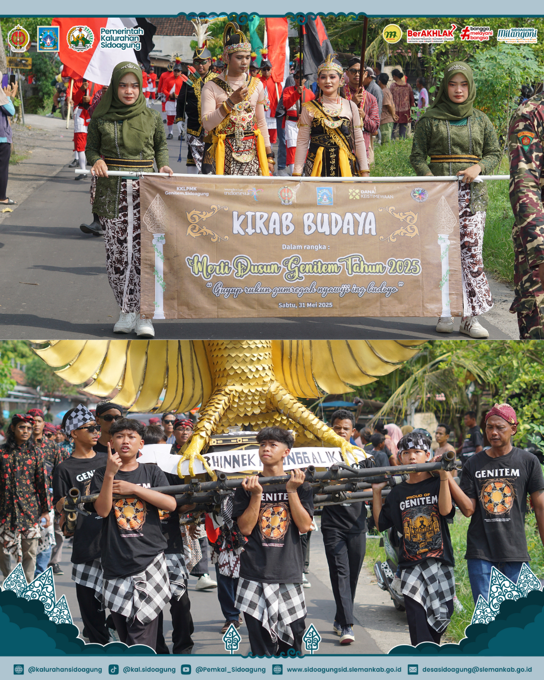 KIRAB BUDAYA MERTI DUSUN GENITEM SIDOAGUNG GODEAN