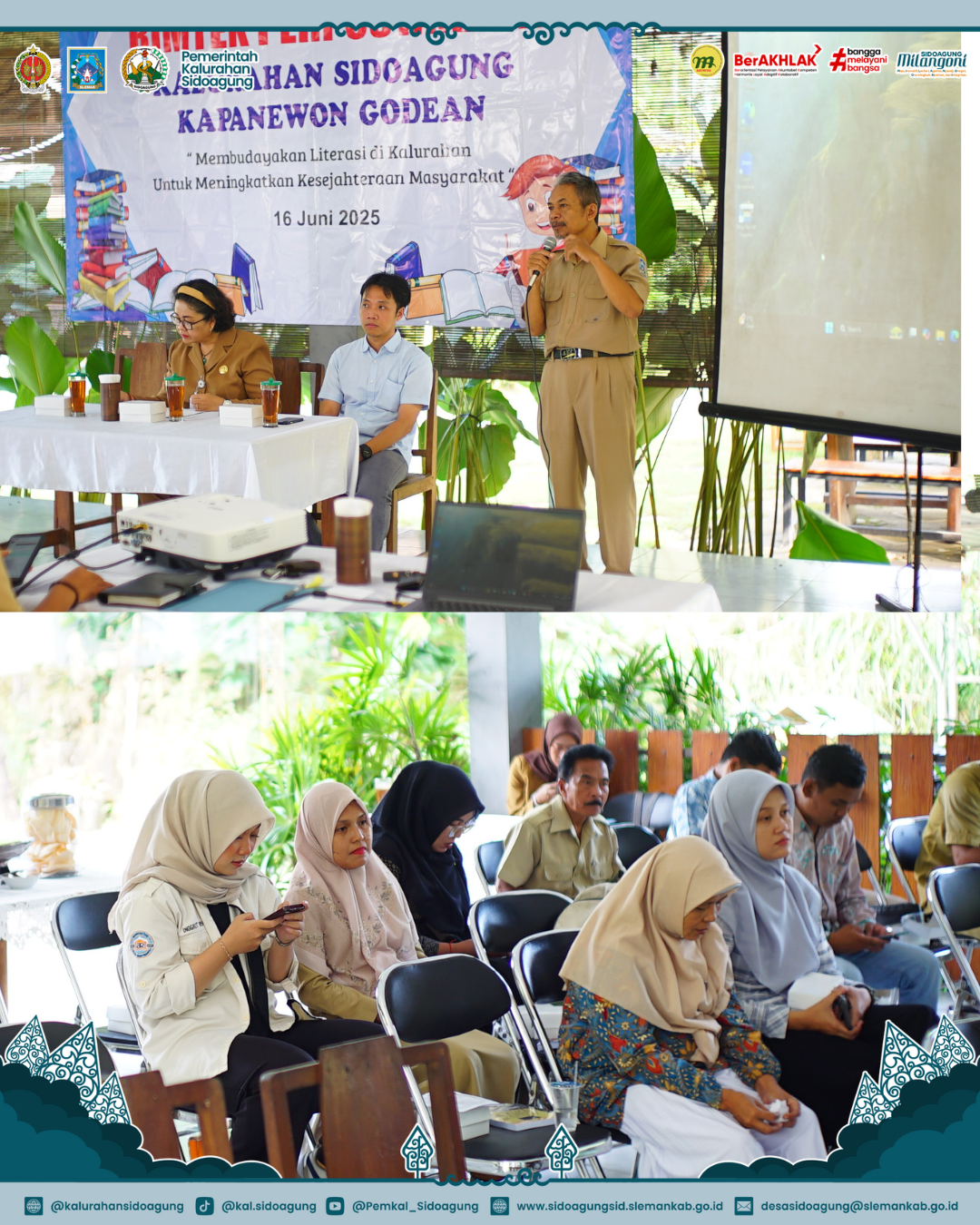BIMTEK PENGELOLAAN PERPUSTAKAAN KALURAHAN, STUDI LAPANGAN LITERASI KE PERPUSTAKAAN KAB. MAGELANG