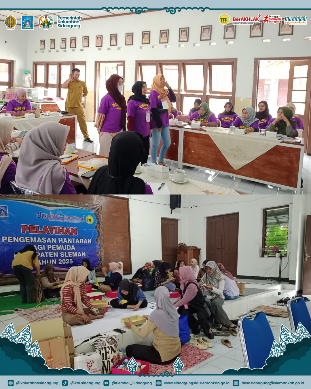 PELATIHAN PENGEMASAN HANTARAN BAGI PEMUDA